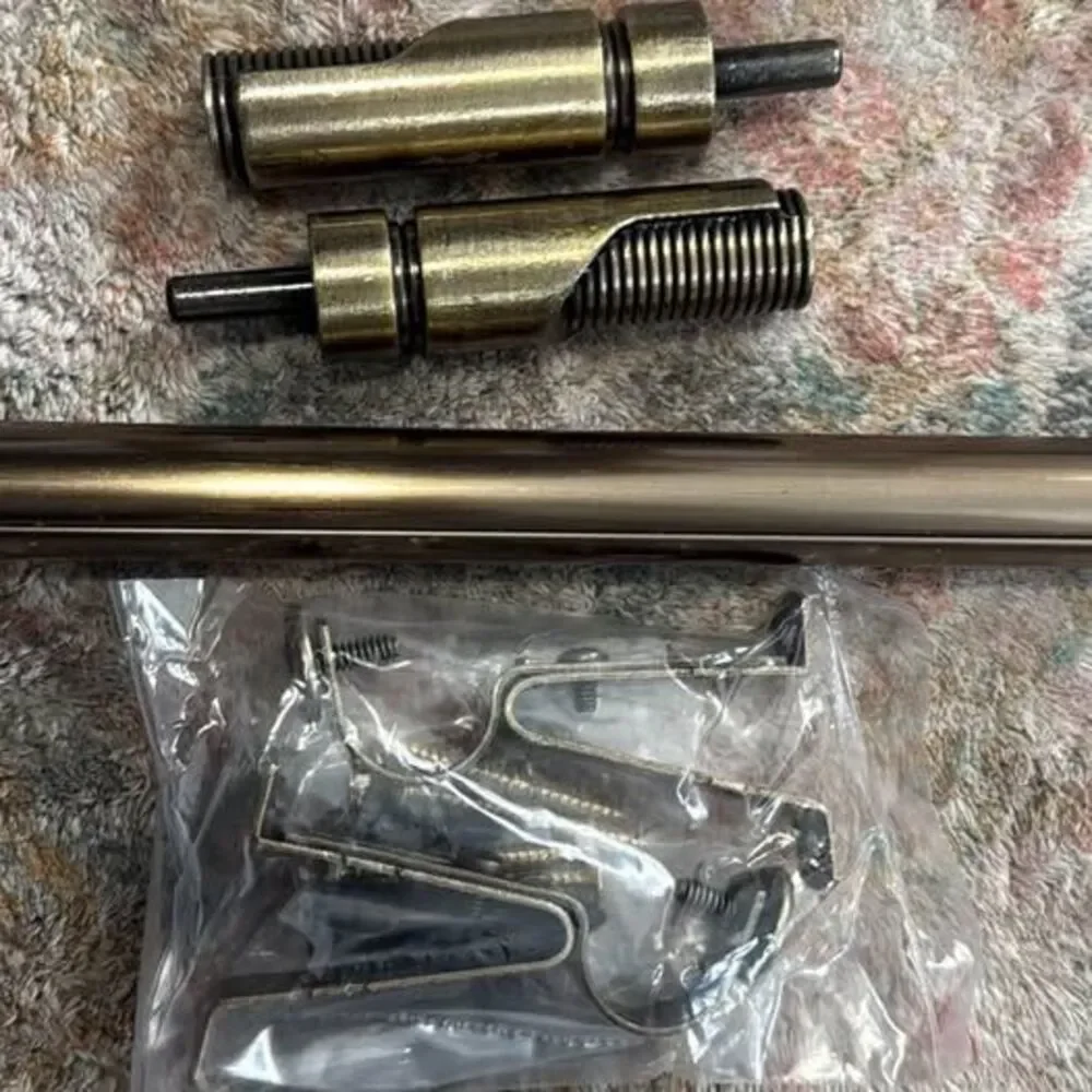 Single Curtain Rod, Brass